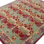 Cecil Multi Red Area Rug Handcrafted Motif Floral Design Fine Wool Pile in Living Room Bedroom