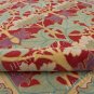 Cecil Multi Red Area Rug Handcrafted Motif Floral Design Fine Wool Pile in Living Room Bedroom