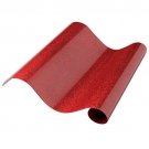 Heat Transfer Vinyl - Glitter | 12”x19” | for DIY Fashion, Décor - Red