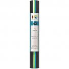 Heat Transfer Vinyl - 12”x19” Roll Combo -  (Black; Gray; Turquoise; Navy Blue)