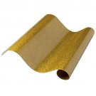 Heat Transfer Vinyl 12”x19” | Glitter | for DIY Fashion, Décor - Bright Gold