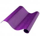 Heat Transfer Vinyl - Glitter | 12”x19” | for DIY Fashion, Décor - Bluish Violet