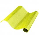 Heat Transfer Vinyl - Glitter | 12”x19” | for DIY Fashion - Fluorescent Yellow