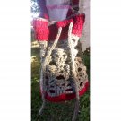Crochet Over the shoulder skull bag