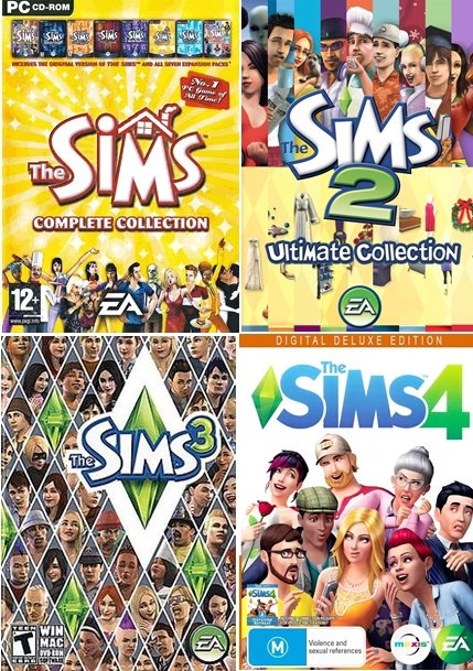 Game The Sims Complete Edition Packager Bundle