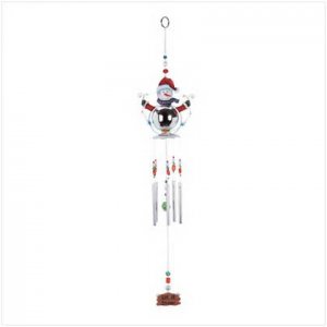Snowman wind chime