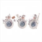 Snowman photo frame ornaments