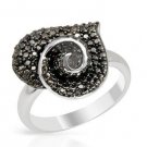 Heart Ring With Genuine Diamonds 925 Sterling silver !!!