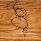 Marijuana Leaf Pot Pendant with black or white crystal !!!