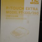 Brother TZ Tape P-Touch Extra 330/350  User's Guide !!!