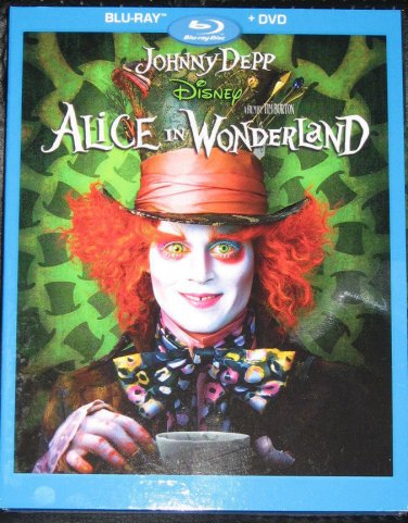 Alice In Wonderland Blu-ray/DVD with SLIPCOVER  !!!