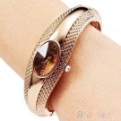 Women's Girl's Fashion Golden Bracelet Bangle Crystal Wrist Watch !!!