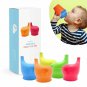 Silicone Sippy Cup Lids (5 Pack) - Elephant Silicone Spout Makes Cup !!!