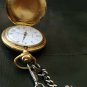 1980s MAJESTRON QUARTZ POCKET WATCH Gold tone - Needs battery. !!!