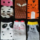 Baby Knee High Socks 1-3 Years Animal Print 6 Pair !!!