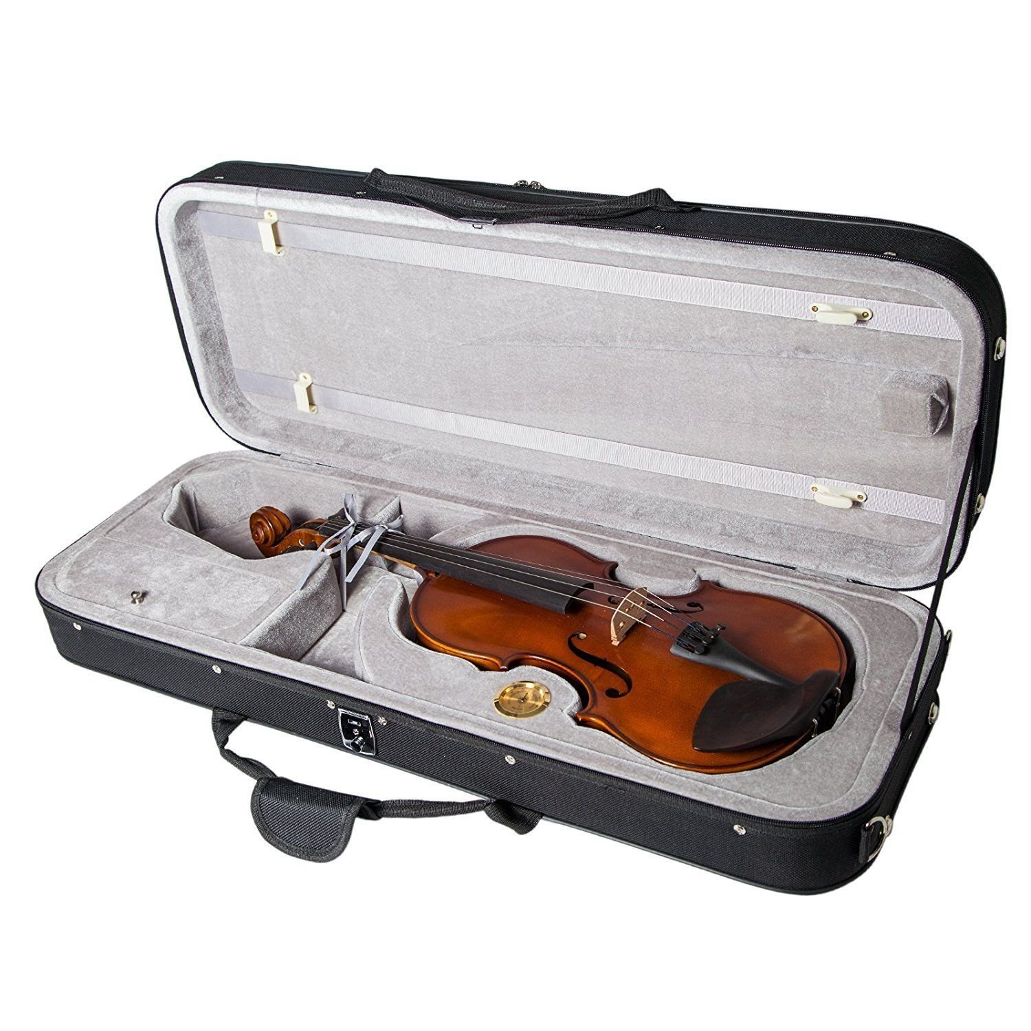 High Quality 16 "Viola Case Lightweight with Hygrometer Black/Grey Free
