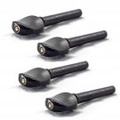 Ebony/Gold Ring/Pearl Inlay CELLO Pegs (A Set of 4 Pcs)