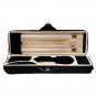 4/4 Full Size Professional Oblong Violin Hard Case w Hygrometer Black/Brown