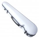 PAITITI Triangular Violin Shaped 4/4 Durable Super Light Fiber Glass Case White