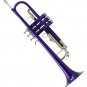 TOP Quality Bb Purple Lacquer Brass Trumpet w Strong Lightweight Case Mouthpiece