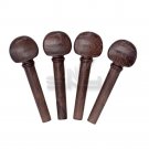 High Quality Rosewood/Gold Ring/Pearl Inlay Violin Pegs (A Set of 4)