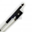 High Quality 4/4 Size Violin Bow w/ Gold Inlay Cupronickel Parts Double Eye New