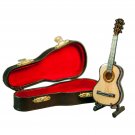 Sky Mini Guitar Classic Natural Finish Acoustic Miniature Guitar with Stand