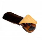 High Quality Oblong Shape Black/Brown Fabric Violin Blanket 4/4 Full Size Violin