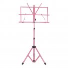 Sturdy Folding Music Stand w Carrying Bag Pink/Sky Blue