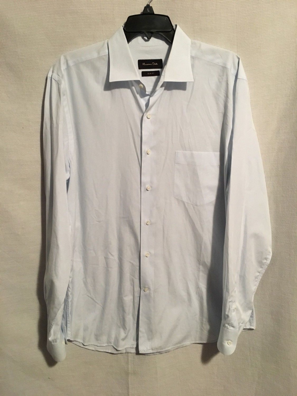 Massimo Dutti Slim Fit Mens Long Sleeve Button Front Designer Shirt ...