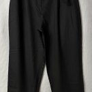 NWT J. Crew Womens Casual Black Belted Wool Blend Pants Slacks Size 14 Tall