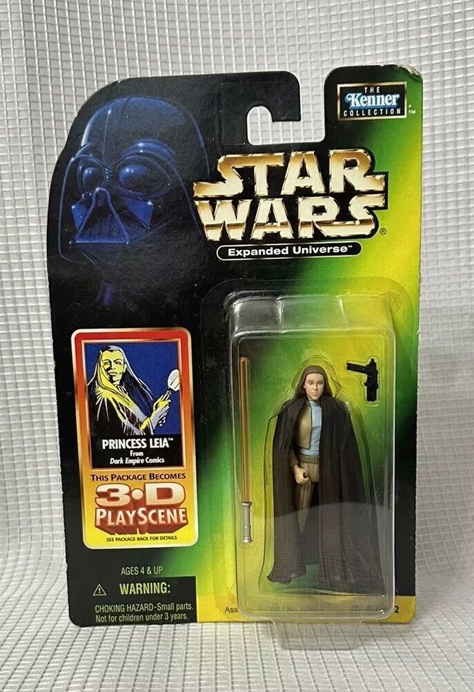 Kenner Star Wars Expanded Universe Princess Leia Figure 3D Playscene 3.75" NIP