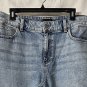 NWT Talbots High Waist Straight Leg Womens Light Wash Ankle Jeans Denim Size 14