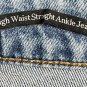 NWT Talbots High Waist Straight Leg Womens Light Wash Ankle Jeans Denim Size 14