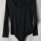 NWT Abercrombie & Fitch Soft Womens Long Sleeve Black Bodysuit Size Large