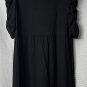 NWT Ann Taylor LOFT Womens Short Sleeve Casual Black Pullover Dress Size Large