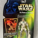 Star Wars The Power Of The Force Hoth Rebel Soldier Collection 2 Green Card  New