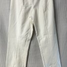 NWT rag & bone New York Womens White Elastic Simone Button Ankle Pants Size 6