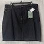 NWT LL Bean Classic Fit Womens Comfort Knit Dark Wash Skirt Plus Size 16R