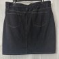NWT LL Bean Classic Fit Womens Comfort Knit Dark Wash Skirt Plus Size 16R