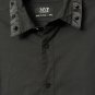 MVP Collection by Mo Vaughn Mens Black Long Sleeve Button Front Shirt Size 2XL