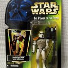 New Star Wars Power of The Force SandTrooper Action Figure 1996 Green Card NIP