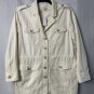 NWT Ann Taylor LOFT Womens Ivory Button Up Basic Jacket Coat Size Medium