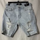 NWT Hollister Epic Flex Mens Skinny Denim Distressed Jean Shorts Size 29