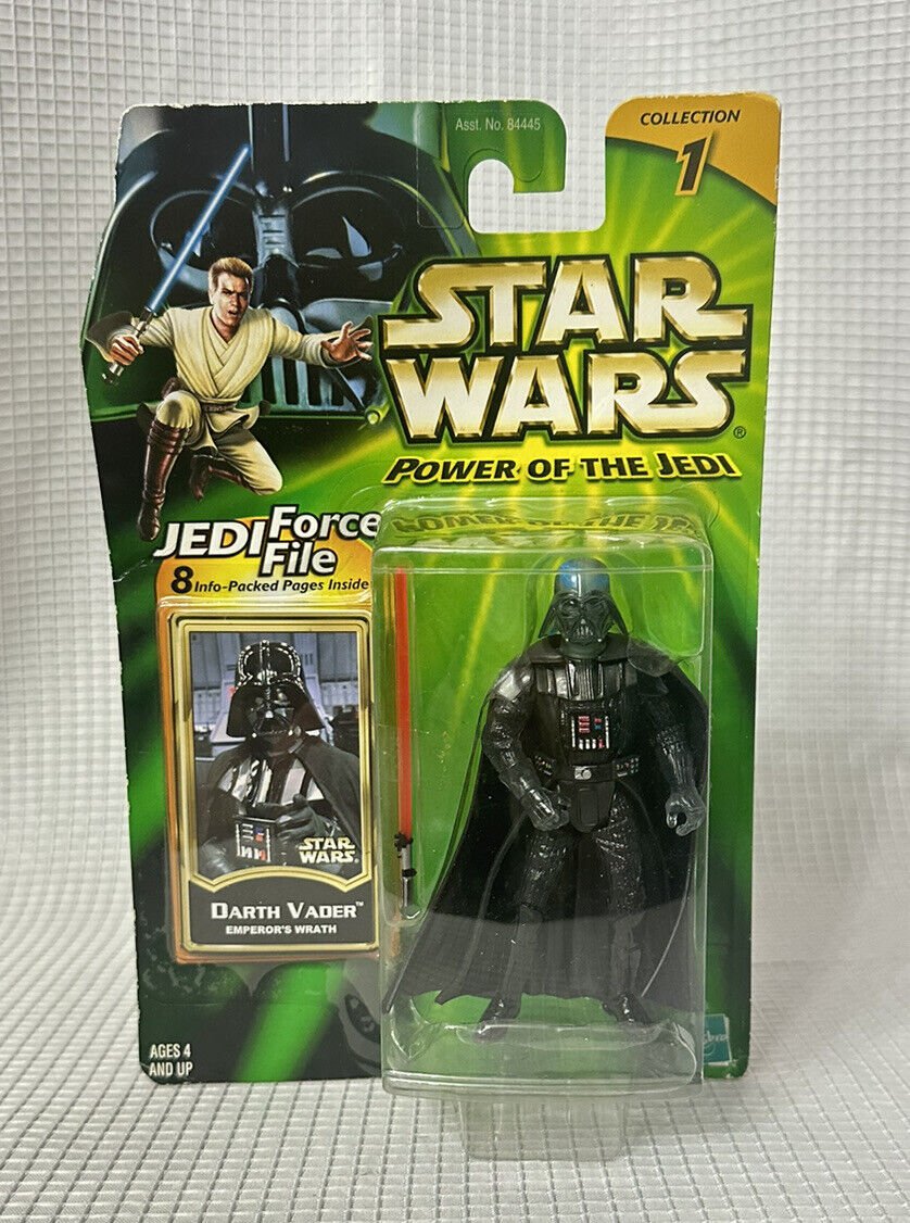 DARTH VADER Emperor's Wrath MOC Star Wars POTJ Power Jedi 2000 Hasbro ROTJ