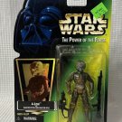 Hasbro Star Wars 1997 Power Of The Force Green Card Action Figure 4-Lom Blaster