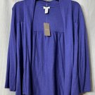 NWT Chicos Womens Soft Ginger Long Sleeve Cardigan Sweater Silk Blend Size 2