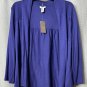 NWT Chicos Womens Soft Ginger Long Sleeve Cardigan Sweater Silk Blend Size 2