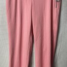 NWT DKNY Donna Karen The Essex Ankle Pants Slim Leg Pink Stretch Slacks Size 10