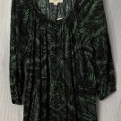 NWT Michael Kors Womens Long Sleeve Pullover Top Blouse Shirt Size Large